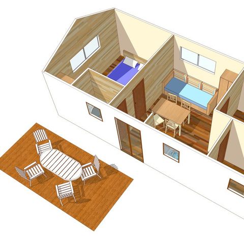 MOBILHOME 4 personnes - Classic | 2 Ch. | 4 Pers. | Petite Terrasse | Clim.