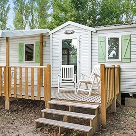 MOBILHOME 6 personnes - Comfort XL | 2 Ch. | 4/6 Pers. | Terrasse surélevée | Clim.