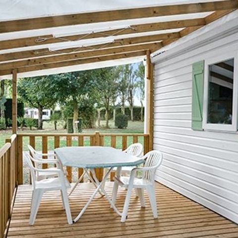 MOBILHOME 6 personnes - Comfort XL | 2 Ch. | 4/6 Pers. | Terrasse surélevée | Clim.