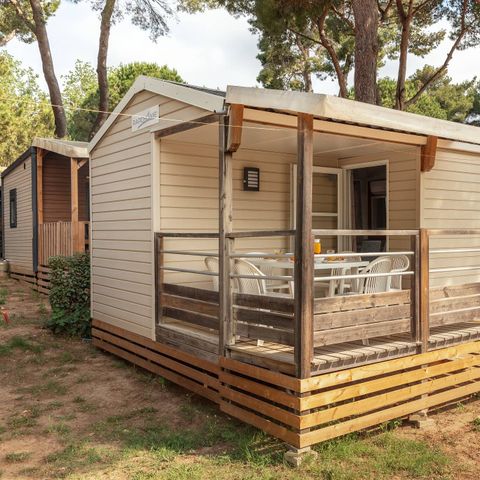 BUNGALOW 6 personnes - Mobil-home | Comfort | 3 Ch. | 6 Pers. | Terrasse simple | Clim.