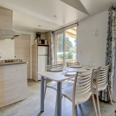MOBILHOME 6 personnes - Comfort XL | 2 Ch. | 4/6 Pers. | Terrasse surélevée | Clim.