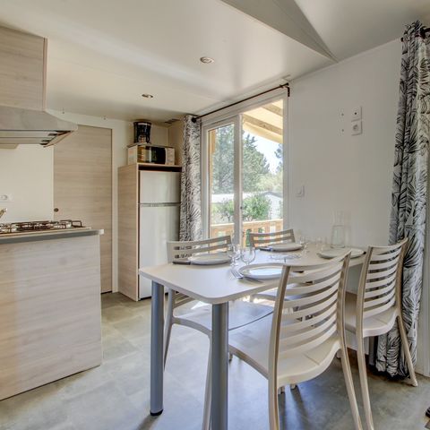MOBILHOME 6 personnes - Comfort XL | 2 Ch. | 4/6 Pers. | Terrasse surélevée | Clim.