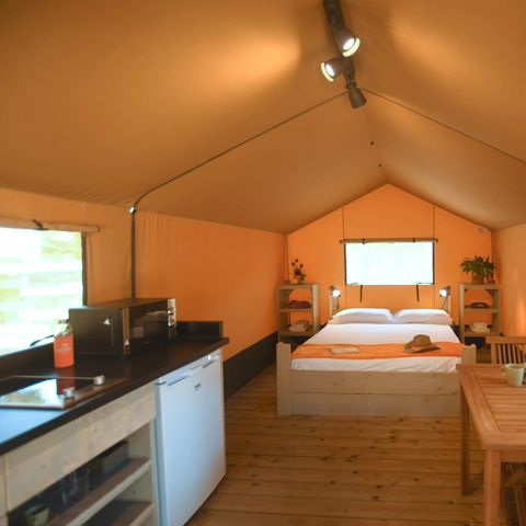 Tente en toile et en bois 2 personnes - Tente Montgrí