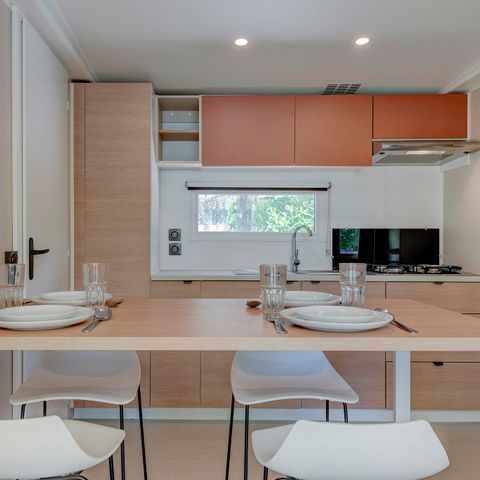 MOBILHOME 6 personnes - Mobil-home | Premium Azure | 3 Ch. | 6 Pers. | Terrasse surélevée | Clim.