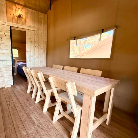 Tente en toile et en bois 5 personnes - Boutique Illa Roja