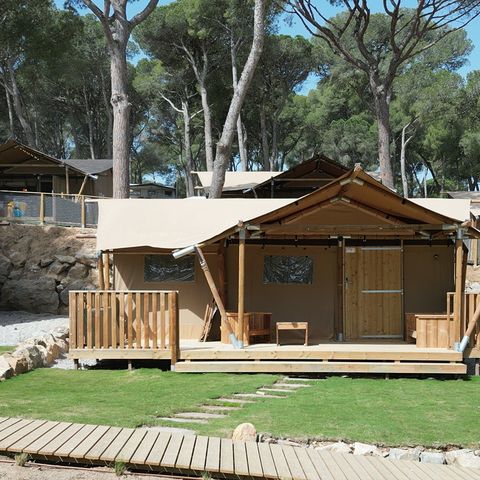 Tente en toile et en bois 5 personnes - Boutique Illa Roja
