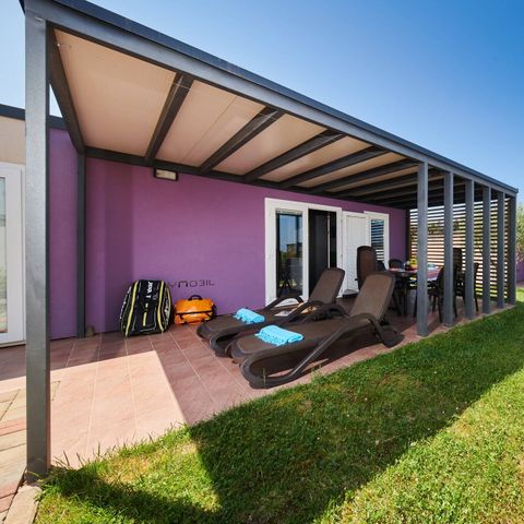 MOBILHOME 6 personnes - Comfort | 3 Ch. | 6 Pers. | Terrasse surélevée | 2 SDB | Clim. | TV