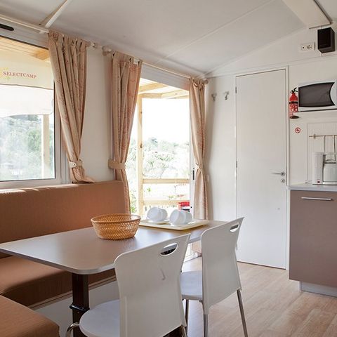 MOBILHOME 6 personnes - Classic | 2 Ch. | 4/6 Pers. | Terrasse surélevée | Clim.
