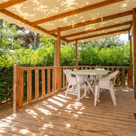 MOBILHOME 4 personnes - Mobil-home | Comfort | 2 Ch. | 4 Pers. | Terrasse surélevée | 1 SDB | Clim.