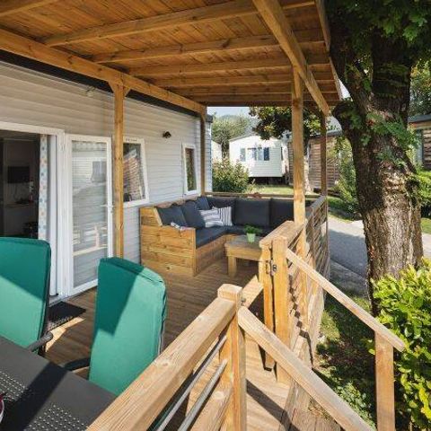 MOBILHOME 4 personnes - Premium | 2 Chambres | Capacité 4 personnes | Terrasse Lounge | 1 Salle de bain | Climatisation