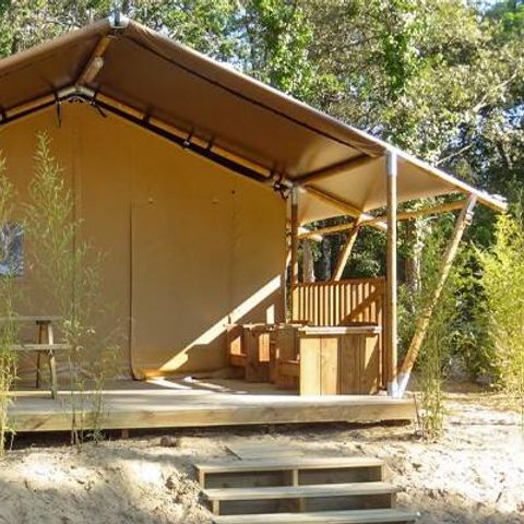 TENTE 4 personnes - Tente Safari | 2 Chambres | Capacité 3-4 personnes | Sans Salle de bain