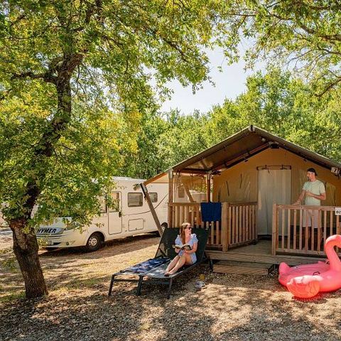 TENTE 4 personnes - Tente Safari | 2 Chambres | Capacité 3-4 personnes | Sans Salle de bain