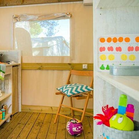 TENTE TOILE ET BOIS 5 personnes - Tente Eco Lodge | 2 Ch. | 5 Pers. | Terrasse simple