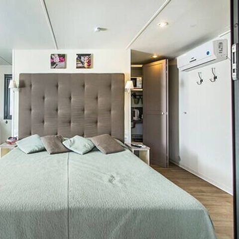 MOBILHOME 2 personnes - Comfort | Studio | 2 Pers. | Terrasse surélevée | 1 SDB | Clim
