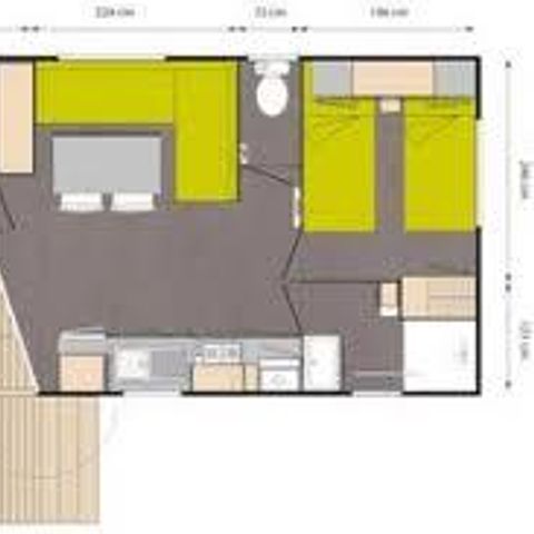 MOBILHOME 4 personnes - O'Hara + Climatisation