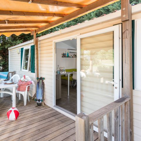 MOBILHOME 6 personnes - Classic | 2 Ch. | 4/6 Pers. | Terrasse Couverte | Clim.