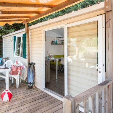 MOBILHOME 6 personnes - Classic | 2 Ch. | 4/6 Pers. | Terrasse surélevée | Clim.