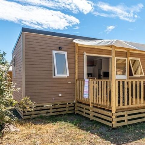 MOBILHOME 6 personnes - Premium | 3 Ch. | 6 Pers. | Terrasse Lounge | Clim. | TV