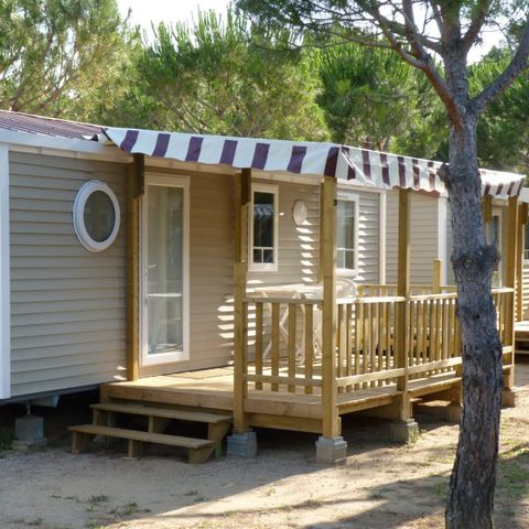 MOBILHOME 6 personnes - Classic | 3 Ch. | 6 Pers. | Terrasse surélevée | Clim.