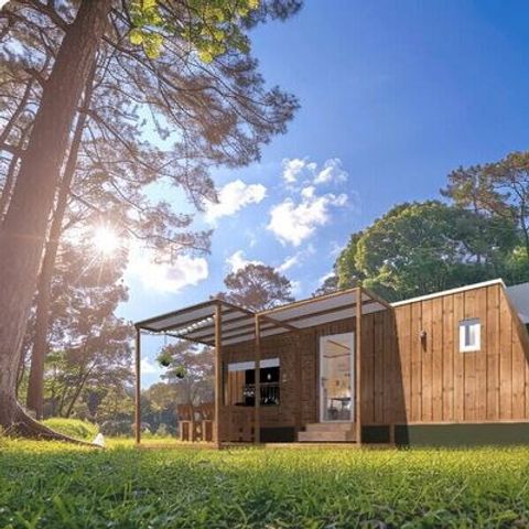 Tiny house 4 personnes - Tiny House | 2 Ch. | 4 Pers. | Terrasse surélevée | 1 SDB | Clim.