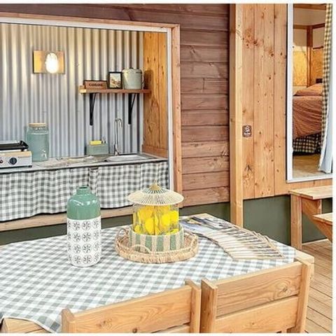 Tiny house 4 personnes - Tiny House | 2 Ch. | 4 Pers. | Terrasse surélevée | 1 SDB | Clim.