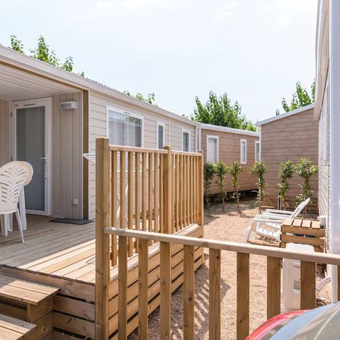 MOBILHOME 6 personnes - Comfort | 3 Ch. | 6 Pers. | Terrasse simple | Clim.