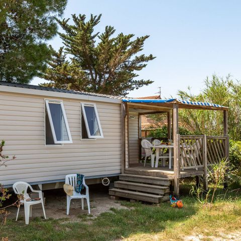 MOBILHOME 4 personnes - Comfort | 2 Ch. | 4 Pers. | Terrasse simple | Clim.