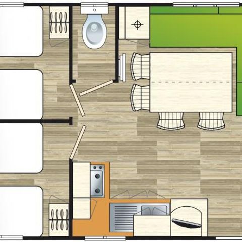 MOBILHOME 6 personnes - Family 30m² 6 pers