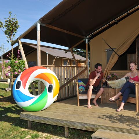 TENTE TOILE ET BOIS 5 personnes - SAFARI