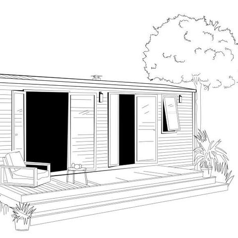MOBILHOME 4 personnes - New Loggia 32m² Clim TV