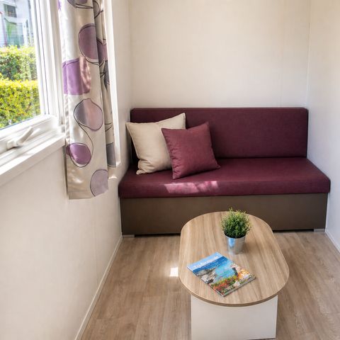 MOBILHOME 2 personnes - Privilège 1 ch. - Terrasse non couverte - 21 m2