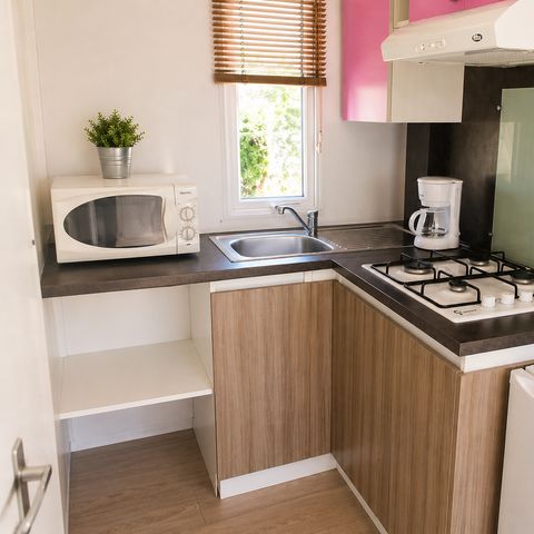 MOBILHOME 2 personnes - Privilège 1 ch. - Terrasse non couverte - 21 m2