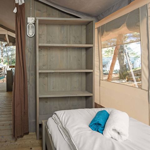 TENTE TOILE ET BOIS 5 personnes - SAFARITENT (SANS SANITAIRES)