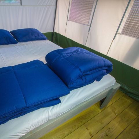 TENTE TOILE ET BOIS 5 personnes - SAFARITENT (SANS SANITAIRES)
