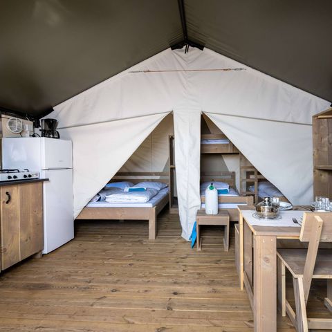 TENTE TOILE ET BOIS 5 personnes - Tente Safari Confort
