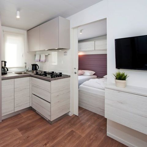 MOBILHOME 6 personnes - Comfort XL | 3 Ch. | 6 Pers. | Terrasse surélevée | 2 SDB | Clim. | TV
