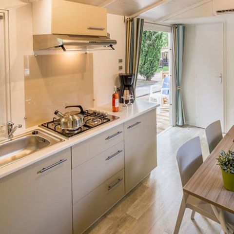 MOBILHOME 5 personnes - Comfort | 2 Ch. | 5 Pers. | Terrasse surélevée | Clim.