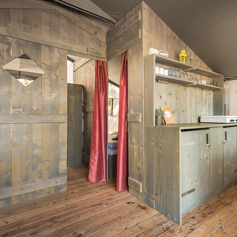 TENTE TOILE ET BOIS 5 personnes - Lanterna - Tente safari de luxe (6P)