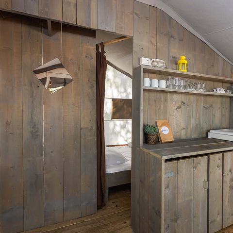 TENTE TOILE ET BOIS 5 personnes - Lanterna - Tente Safari de luxe (5P)