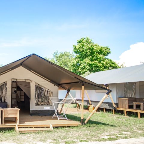 TENTE TOILE ET BOIS 5 personnes - Lanterna - Tente Safari Confort