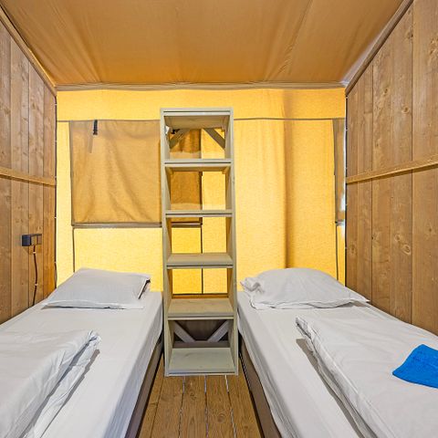TENTE TOILE ET BOIS 5 personnes - Lanterna - Tente Safari Lodge + air conditionné (6P)