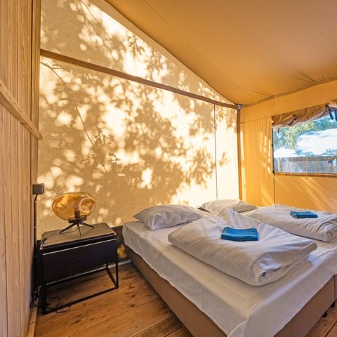 TENTE TOILE ET BOIS 5 personnes - Lanterna - Tente Safari Lodge + air conditionné (6P)