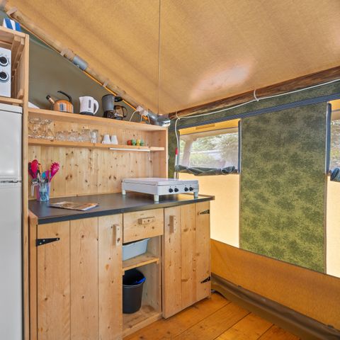TENTE TOILE ET BOIS 5 personnes - Lanterna - Tente Safari Relax