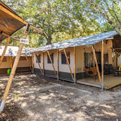 TENTE TOILE ET BOIS 5 personnes - Safari tent Lodge
