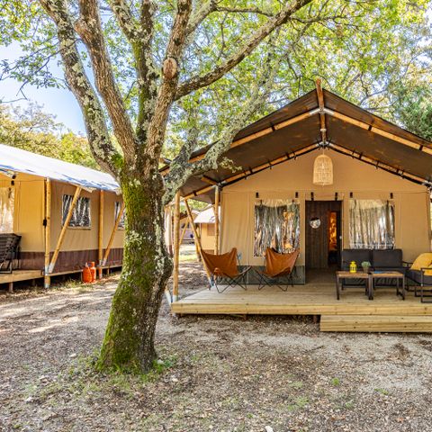 TENTE TOILE ET BOIS 5 personnes - Safari tent Lodge