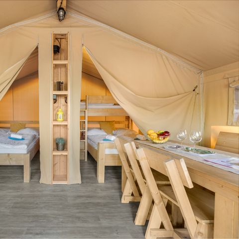 TENTE TOILE ET BOIS 5 personnes - Safari tent Lodge