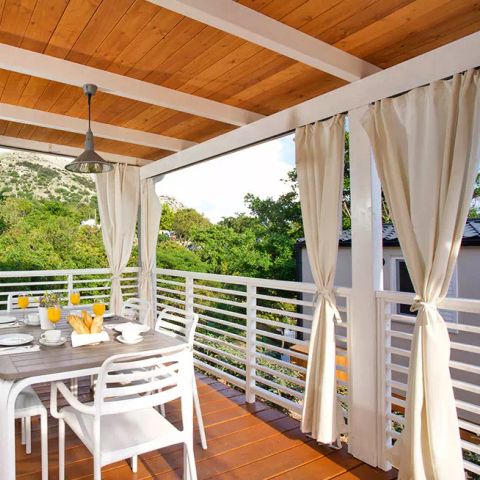 MOBILHOME 4 personnes - Lanterna Tahiti 3 Pièces 4/6 Personnes (4 adultes + 2 enfants) Climatisé + TV