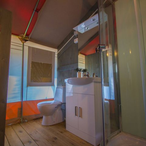 TENTE TOILE ET BOIS 4 personnes - SAFARITENT XXL + CLIM