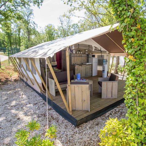 TENTE TOILE ET BOIS 4 personnes - SAFARITENT XXL