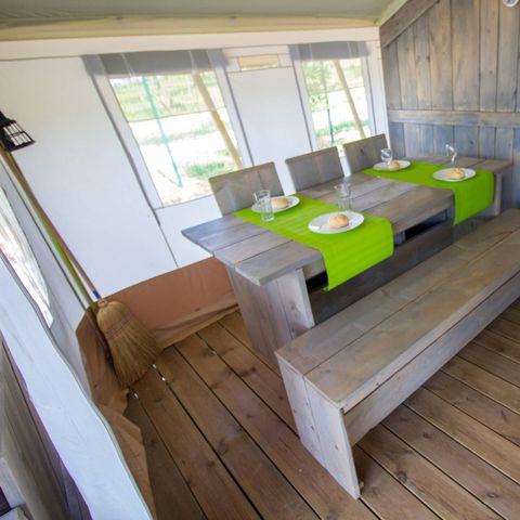 TENTE TOILE ET BOIS 4 personnes - Safaritent Comfort